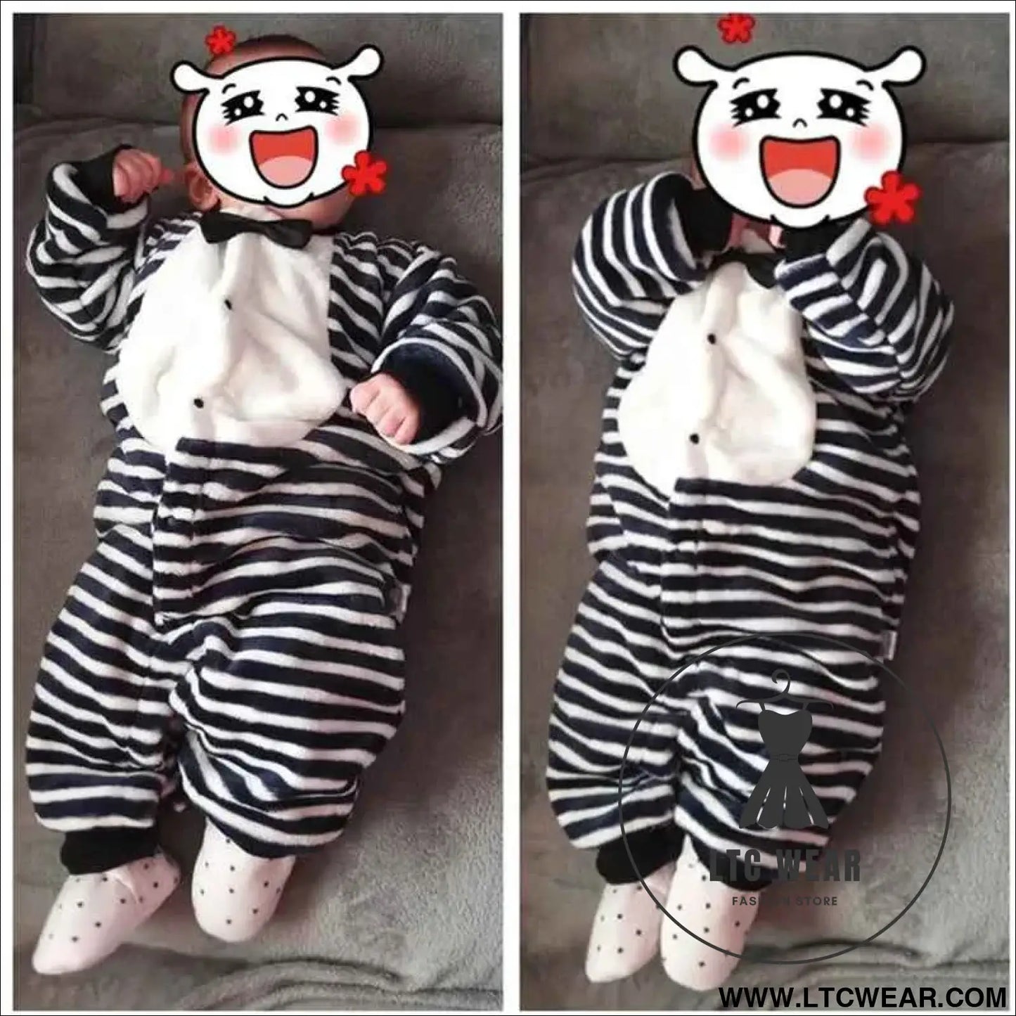 Cozy Flannel Infant Jumpsuit for Newborns 0-18 Months