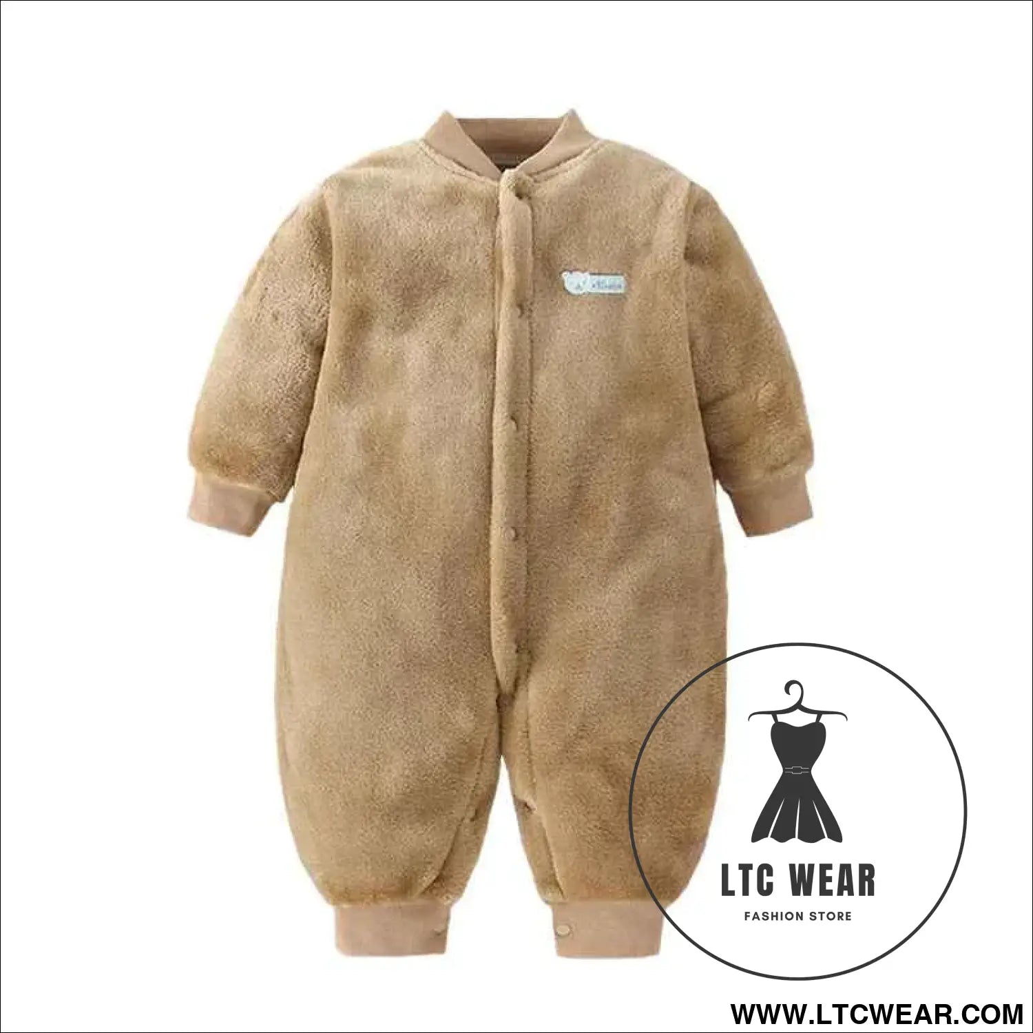 Cozy Flannel Infant Jumpsuit for Newborns 0-18 Months
