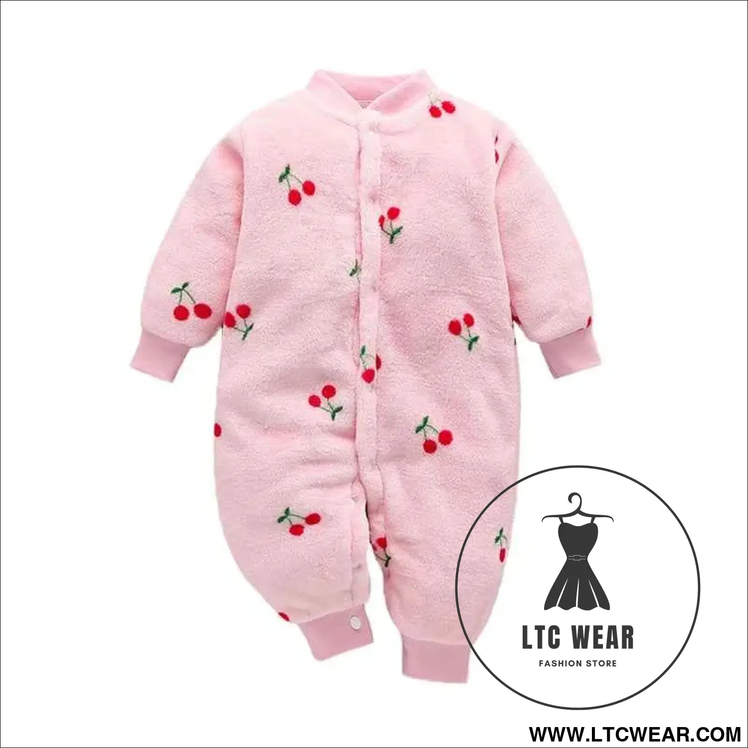 Cozy Flannel Infant Jumpsuit for Newborns 0-18 Months