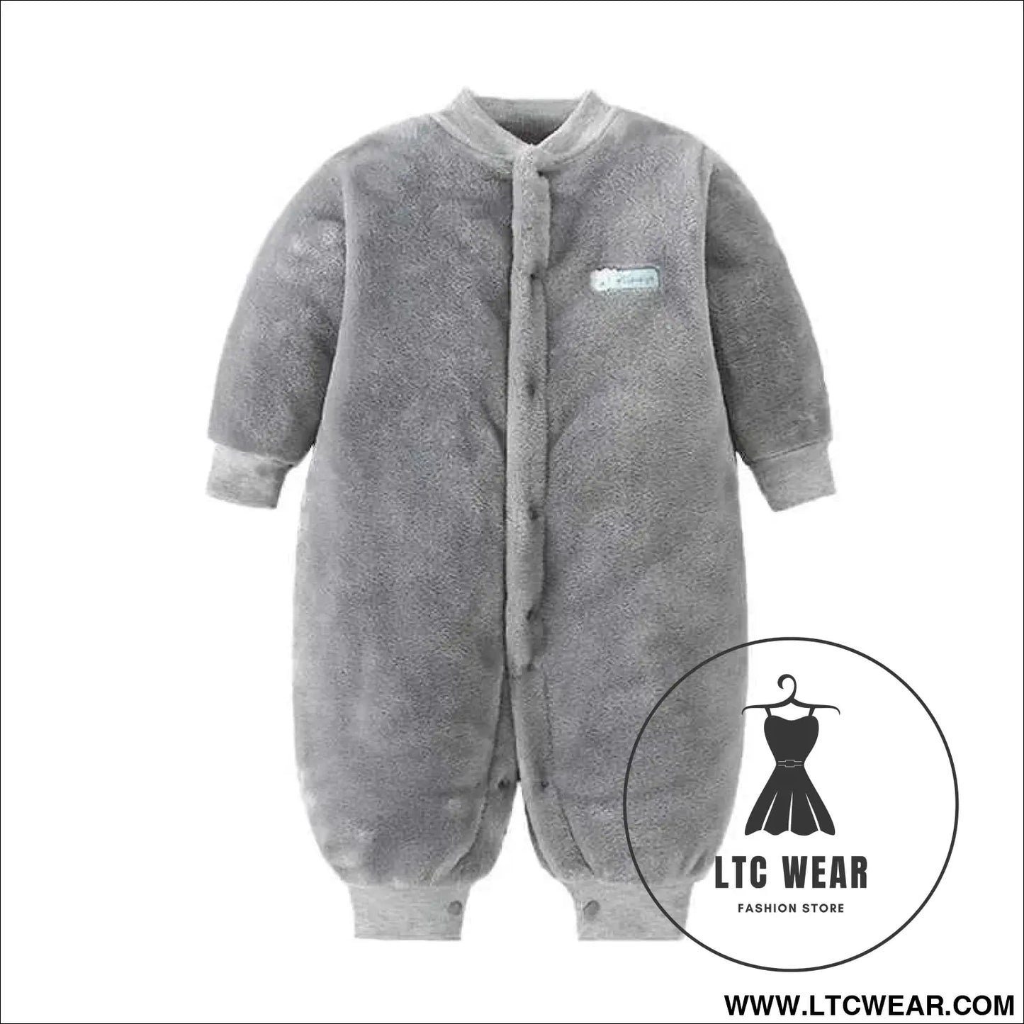 Cozy Flannel Infant Jumpsuit for Newborns 0-18 Months