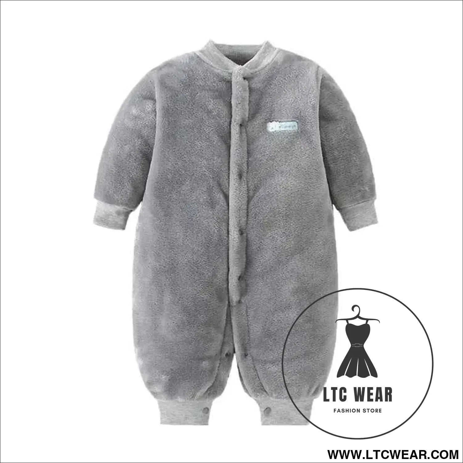 Cozy Flannel Infant Jumpsuit for Newborns 0-18 Months