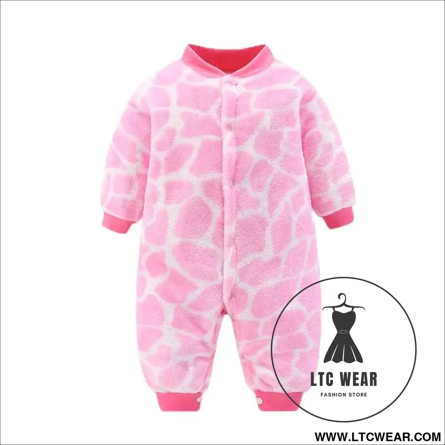 Cozy Flannel Infant Jumpsuit for Newborns 0-18 Months