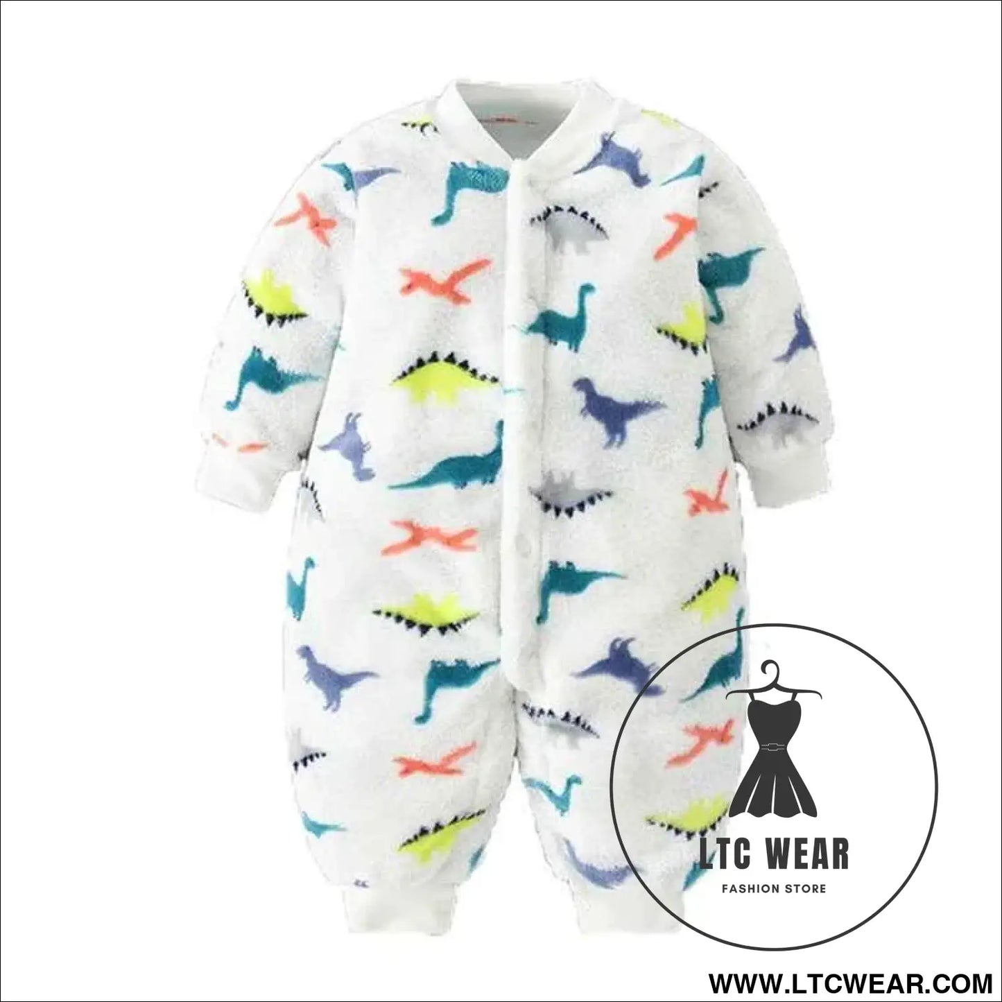 Cozy Flannel Infant Jumpsuit for Newborns 0-18 Months