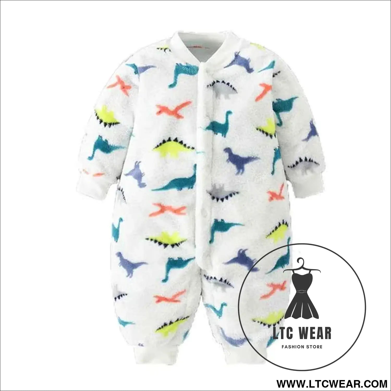Cozy Flannel Infant Jumpsuit for Newborns 0-18 Months