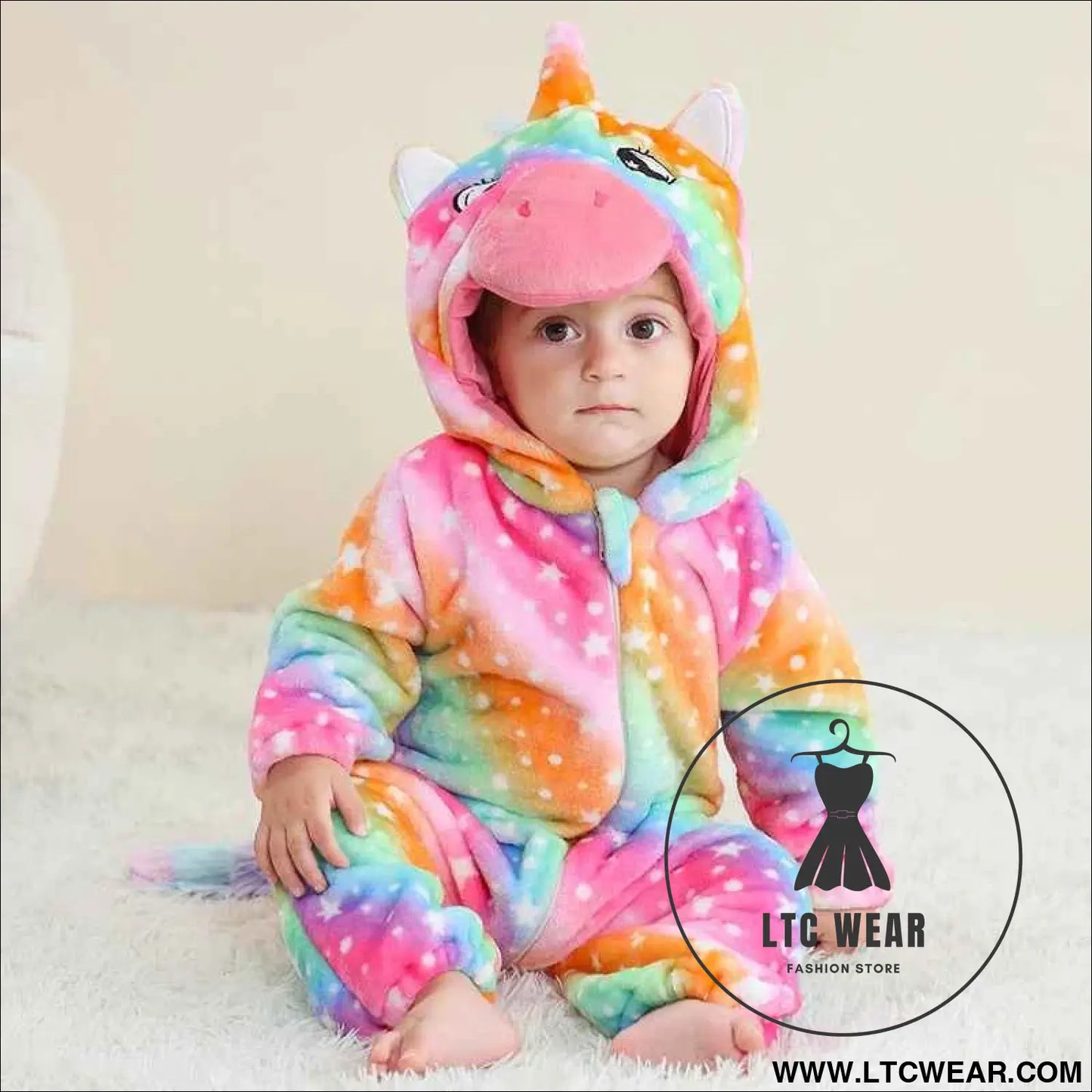Cozy Unicorn & Dinosaur Baby Rompers for Boys & Girls