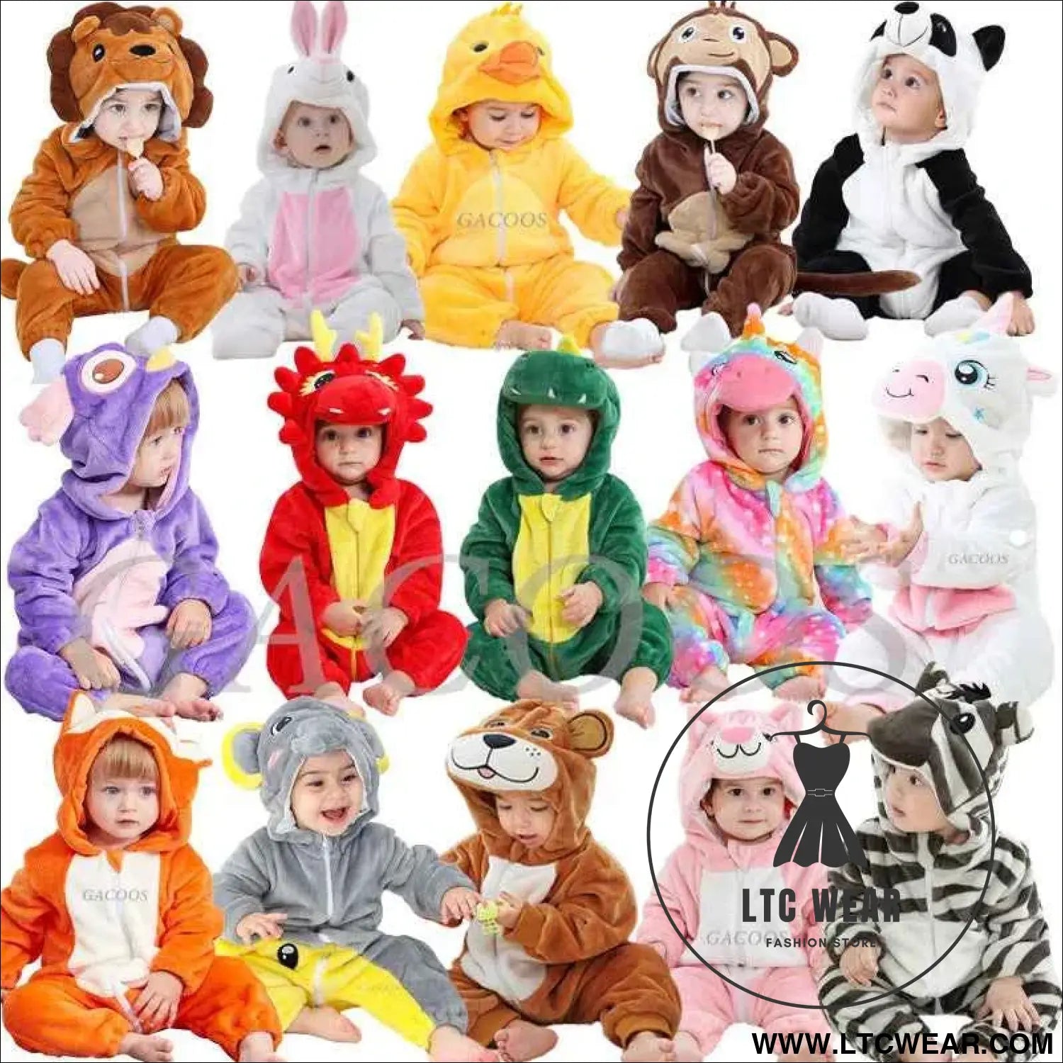 Cozy Unicorn & Dinosaur Baby Rompers for Boys & Girls