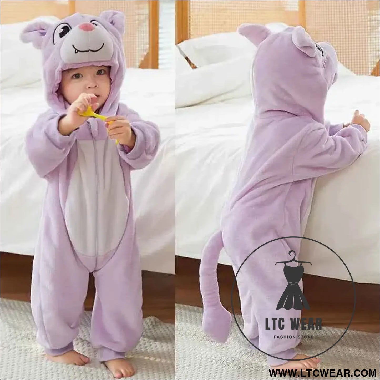Cozy Unicorn & Dinosaur Baby Rompers for Boys & Girls