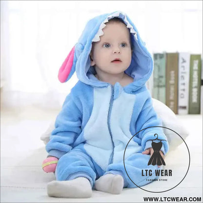 Cozy Unicorn & Dinosaur Baby Rompers for Boys & Girls