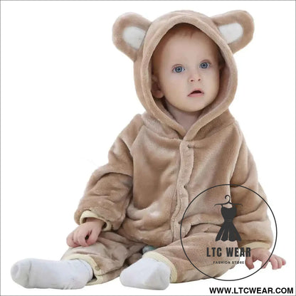 Cozy Unicorn & Dinosaur Baby Rompers for Boys & Girls