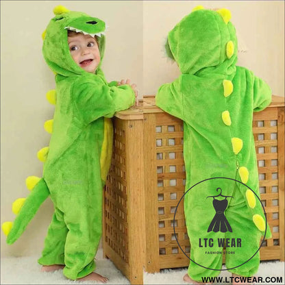 Cozy Unicorn & Dinosaur Baby Rompers for Boys & Girls