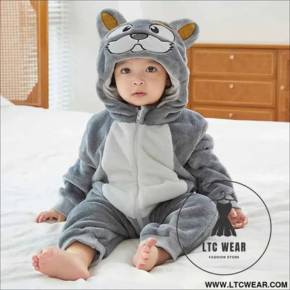 Cozy Unicorn & Dinosaur Baby Rompers for Boys & Girls