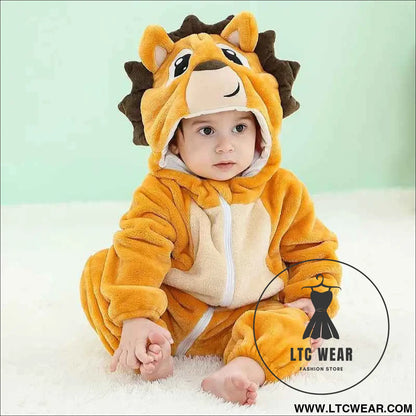 Cozy Unicorn & Dinosaur Baby Rompers for Boys & Girls