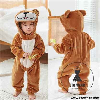 Cozy Unicorn & Dinosaur Baby Rompers for Boys & Girls