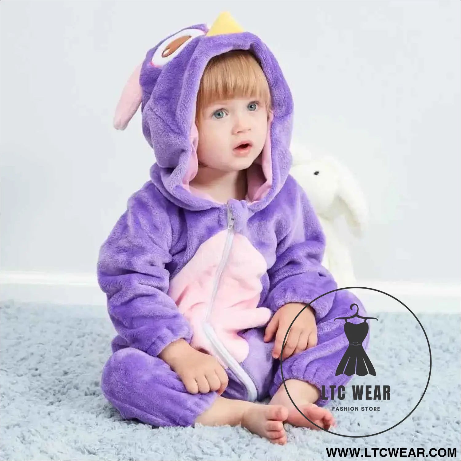 Cozy Unicorn & Dinosaur Baby Rompers for Boys & Girls