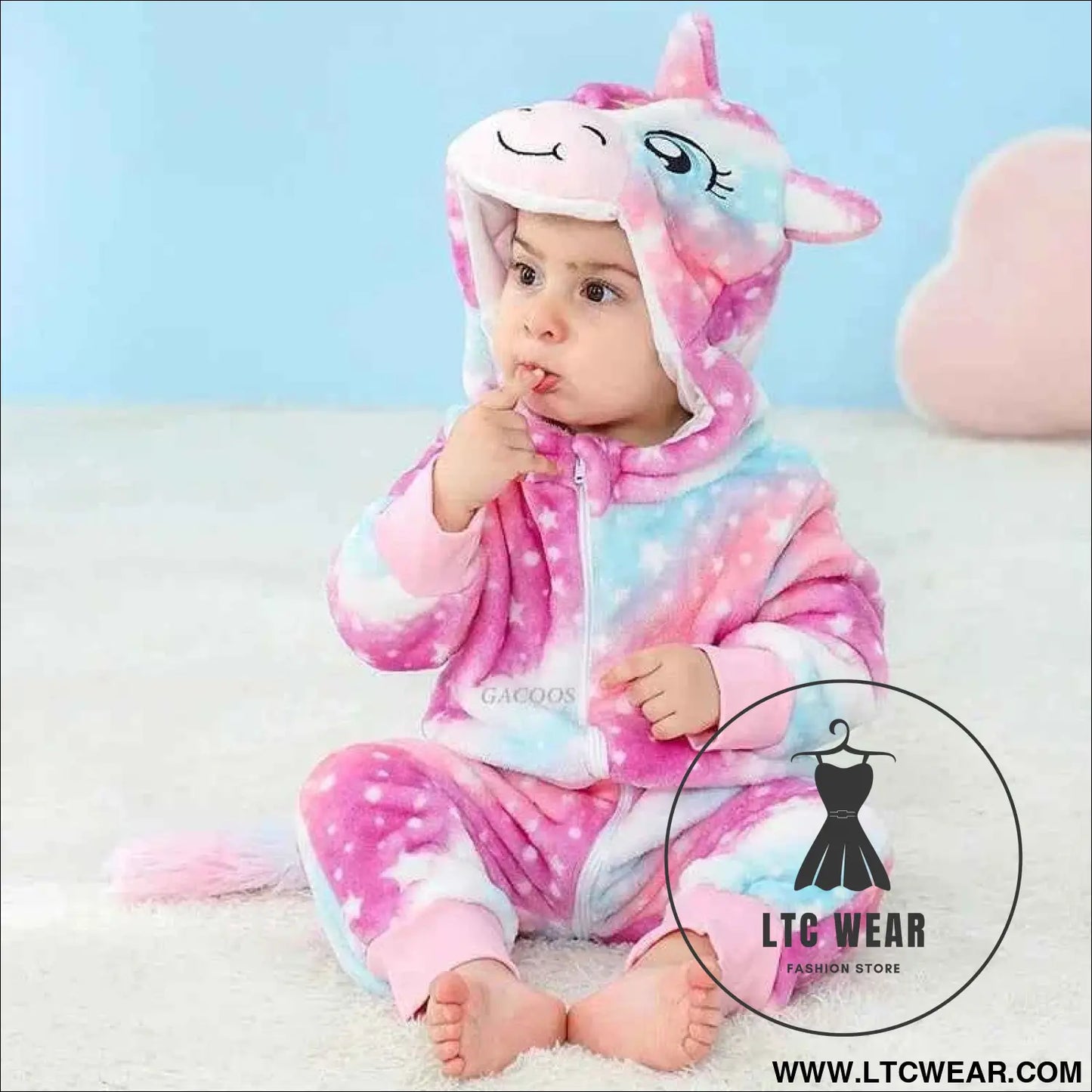 Cozy Unicorn & Dinosaur Baby Rompers for Boys & Girls