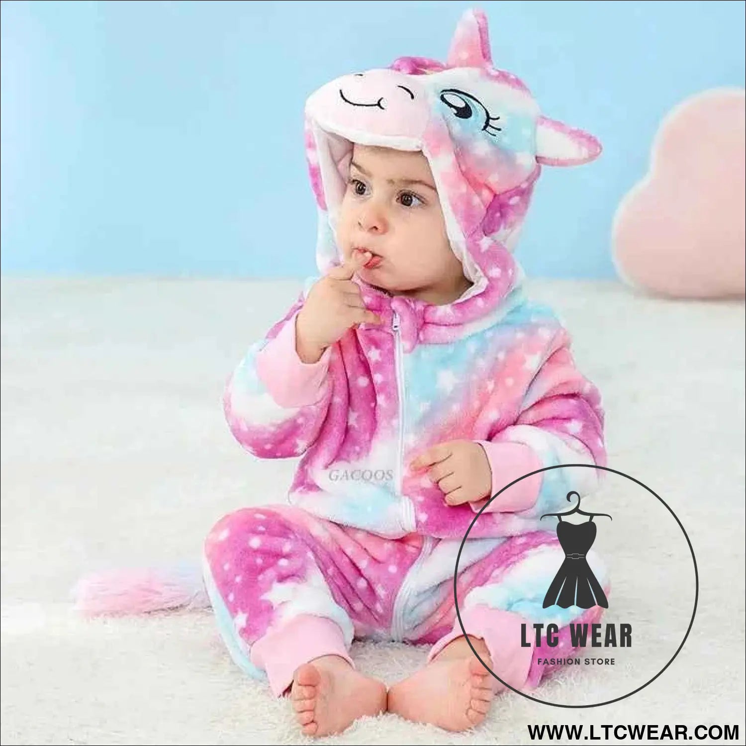 Cozy Unicorn & Dinosaur Baby Rompers for Boys & Girls