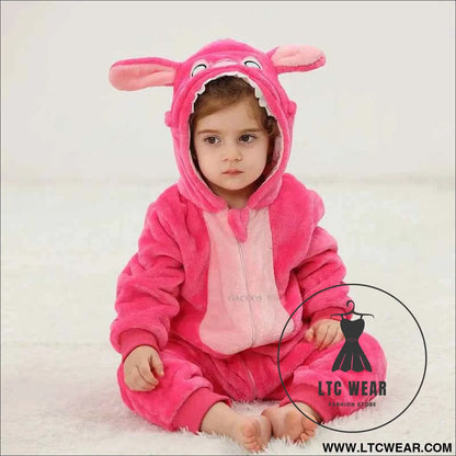 Cozy Unicorn & Dinosaur Baby Rompers for Boys & Girls
