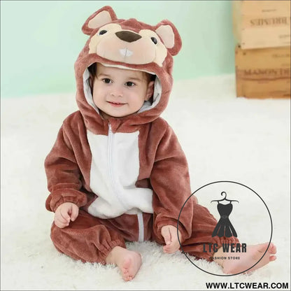 Cozy Unicorn & Dinosaur Baby Rompers for Boys & Girls