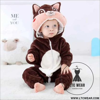 Cozy Unicorn & Dinosaur Baby Rompers for Boys & Girls