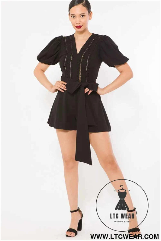 Crochet Detailed Fashion Romper