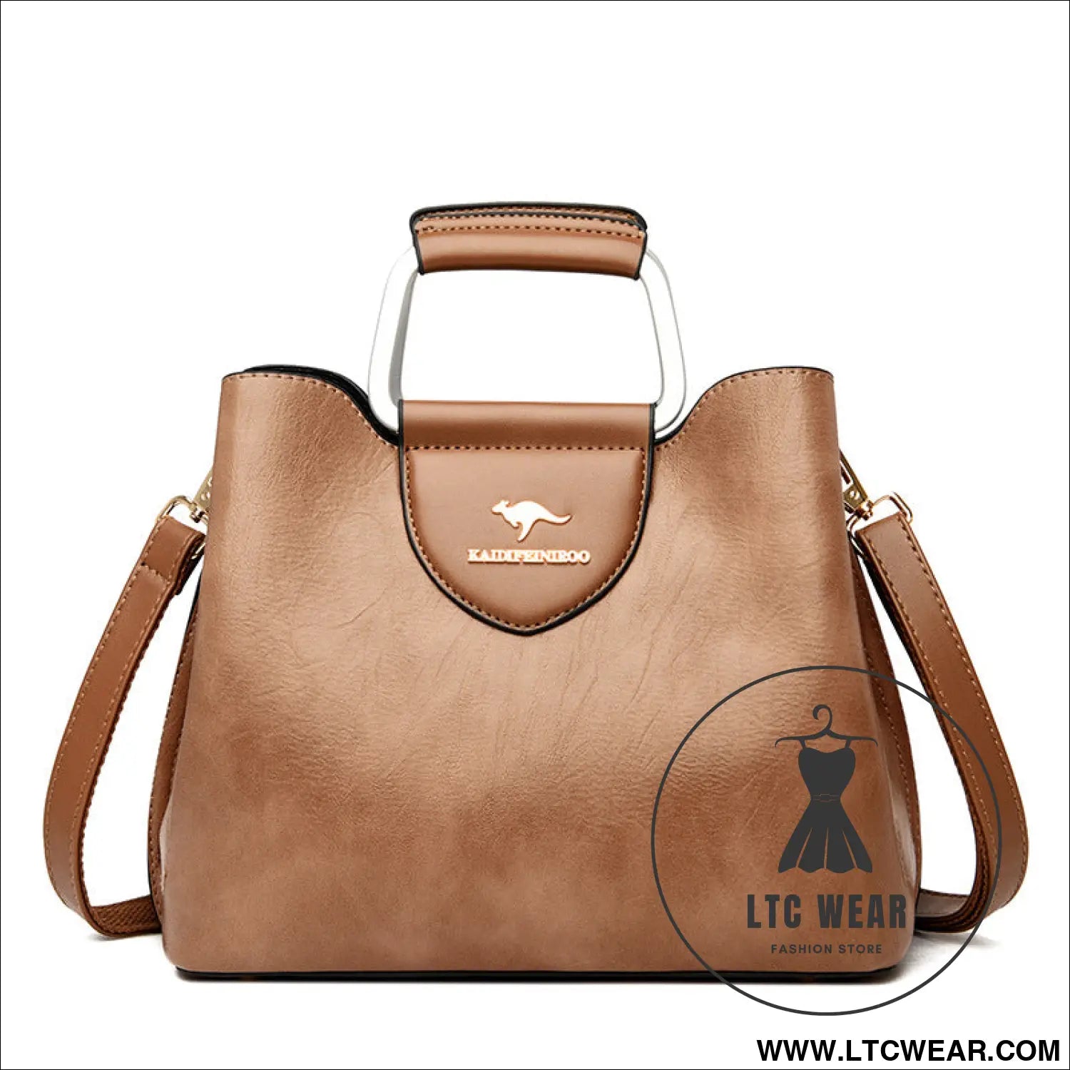 Cross shoulder bag women’s handbag women’s bucket bag - khaki