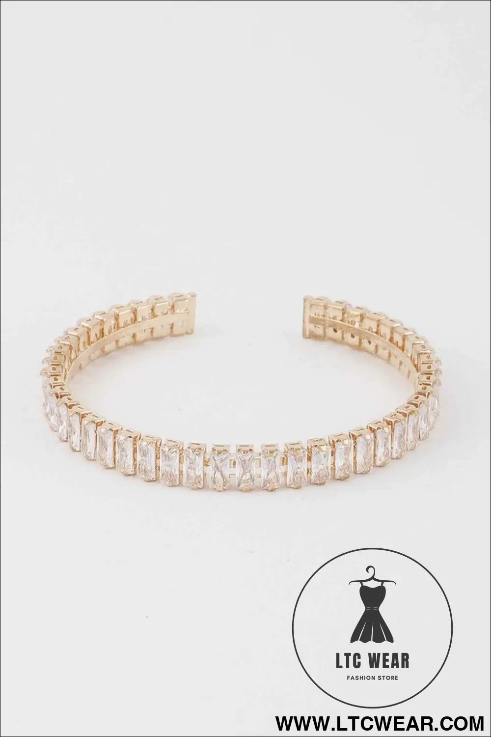 Crystal Bar Cuff Bracelet