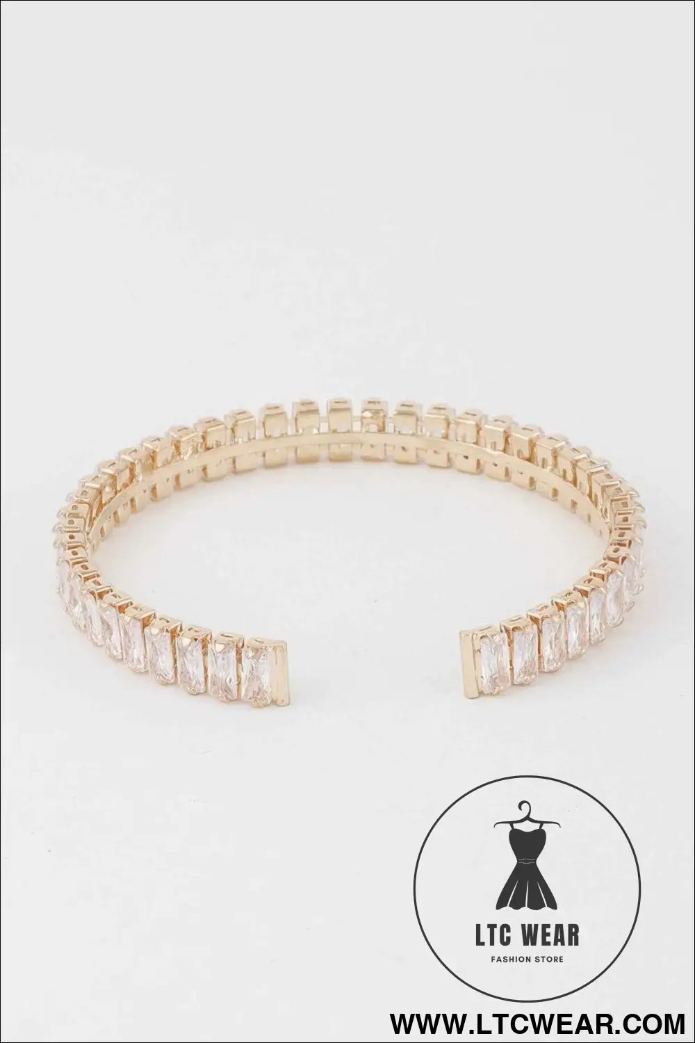 Crystal Bar Cuff Bracelet