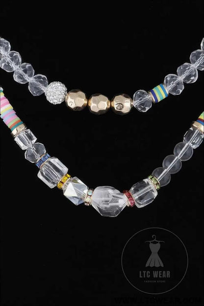 Crystal Bead Necklace - Elegant and Unique Jewelry Piece