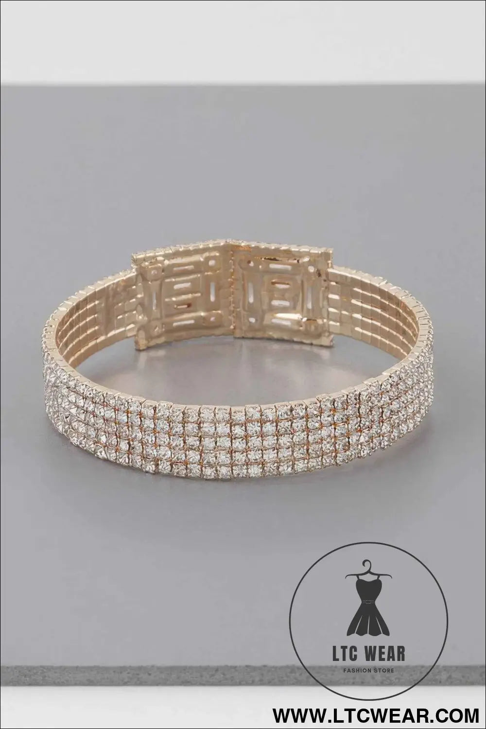 Crystal Block Bracelet