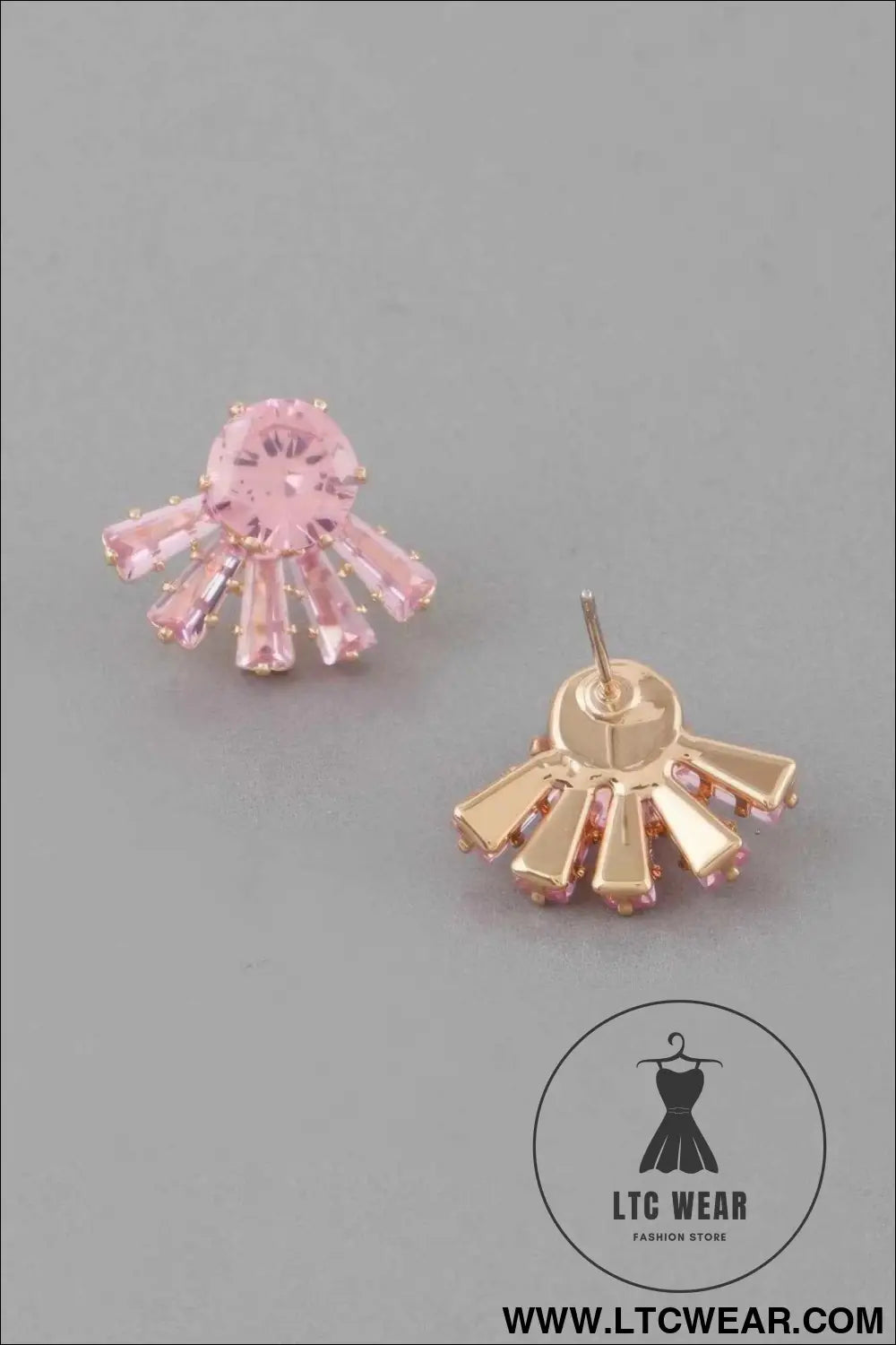 Crystal Flare Stud Earrings
