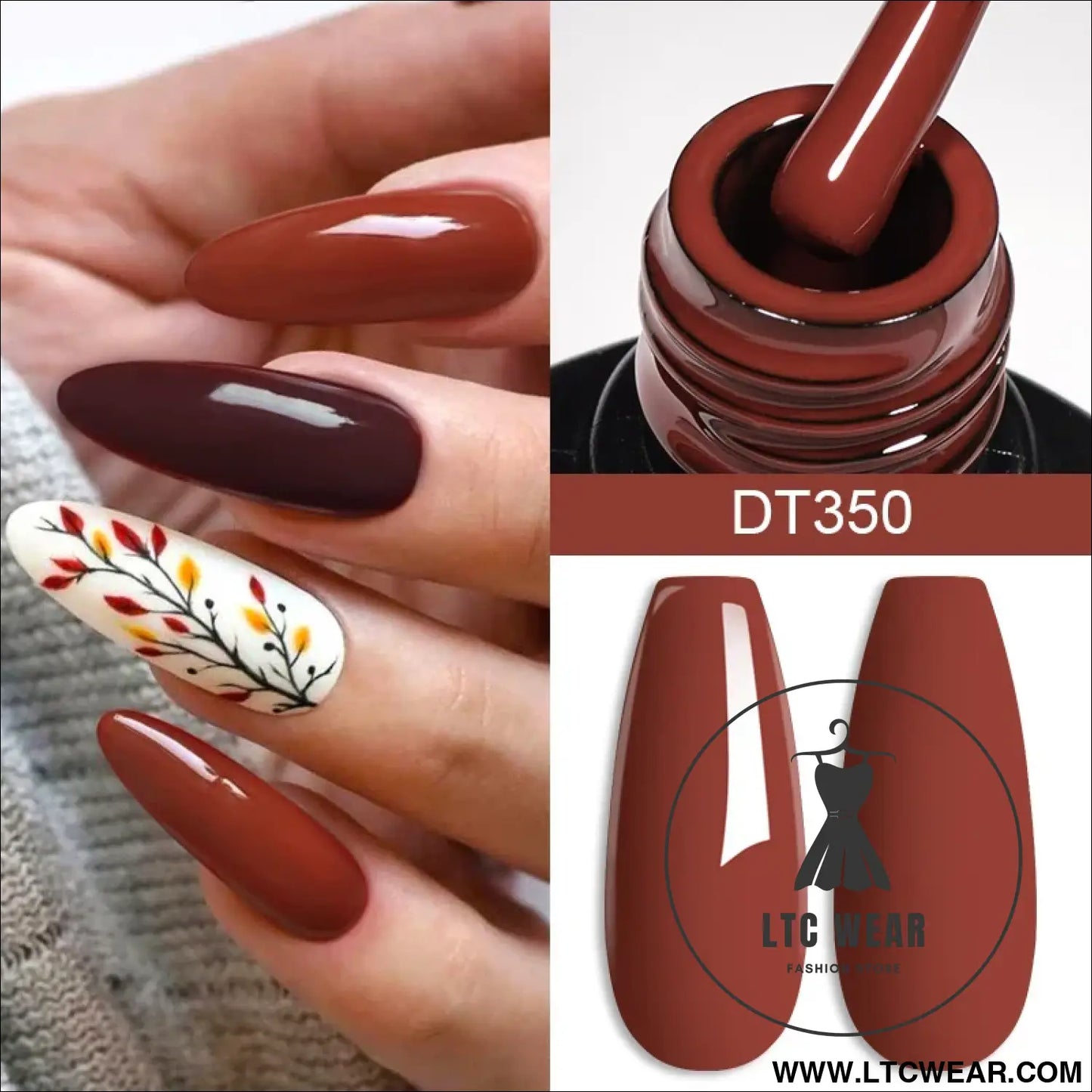 Crystal Red Soak-Off UV Gel - Nail Art Essential - L.T.C Wear Online Fashion Store