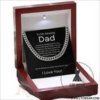 Cuban necklace thick chain collarbone chain accessory - necklace + card light box