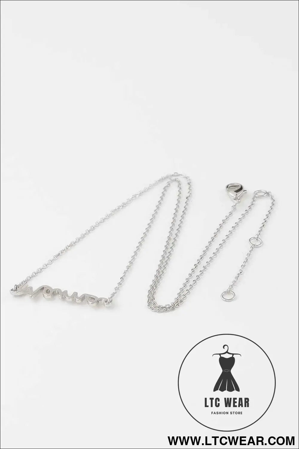 Cursive Mama Script Necklace