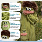Big Mouth Monster Coral Fleece Cozy Onesie