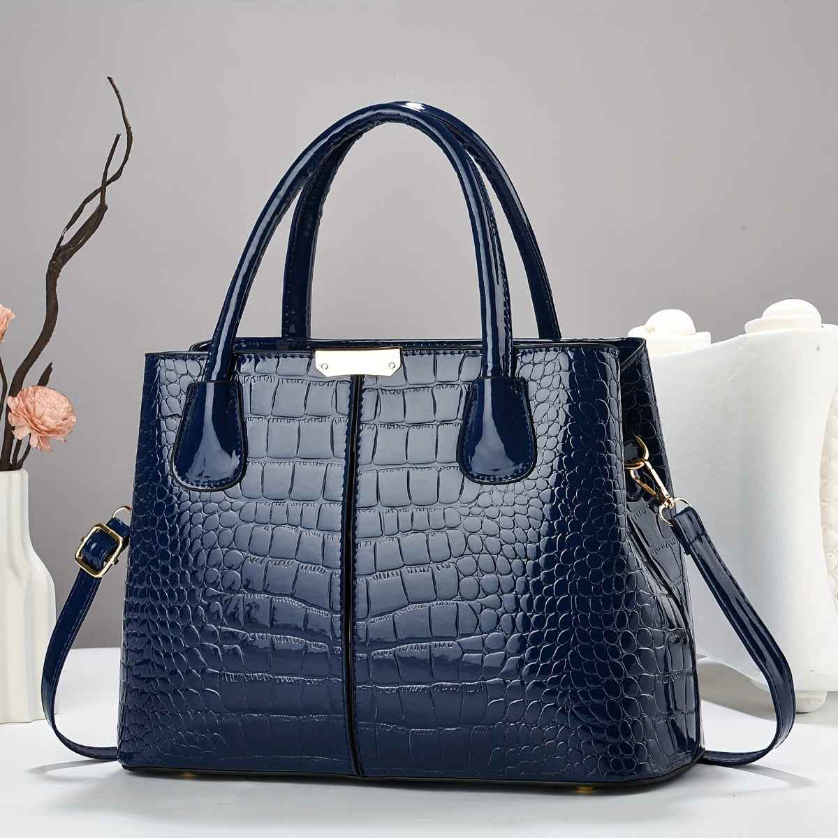 Chic Crocodile Tote Thanksgiving Gift for Her