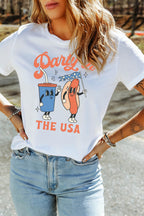 White Party In The USA Patriotic Graphic Tee