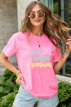 Sachet Pink Iced Coffee & Sunshine Summer Vacation Graphic Tee