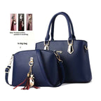 Chic Large Capacity Crossbody Bag with Cat Charm Gift Set
