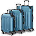 Navy Blue 3Piece Hardshell Rolling Luggage Set