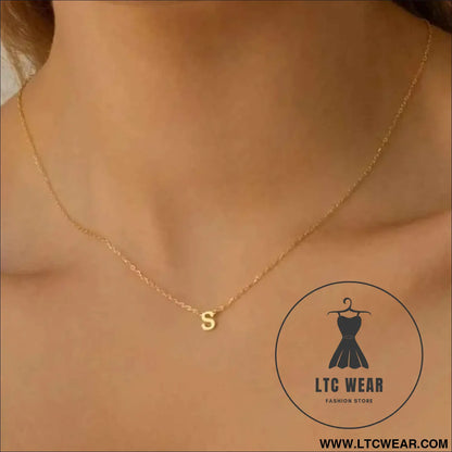 Delicate Initial Letter Necklace