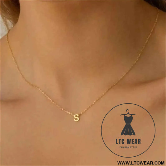 Delicate Initial Letter Necklace