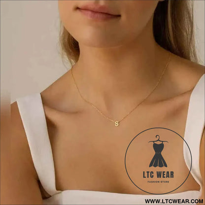 Delicate Initial Letter Necklace
