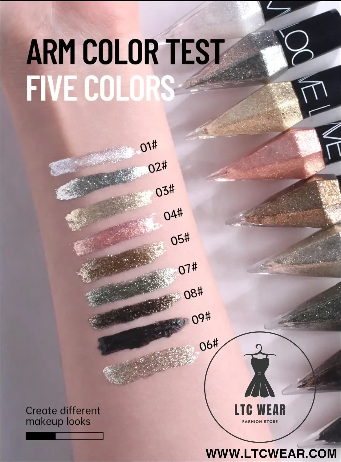 Diamond Sparkling Liquid Eyeliner: Quick-Dry & Waterproof - L.T.C Wear Online Fashion Store