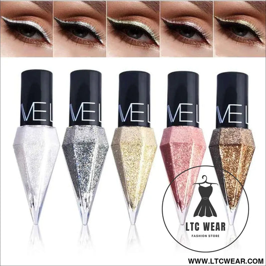 Diamond Sparkling Liquid Eyeliner: Quick-Dry & Waterproof