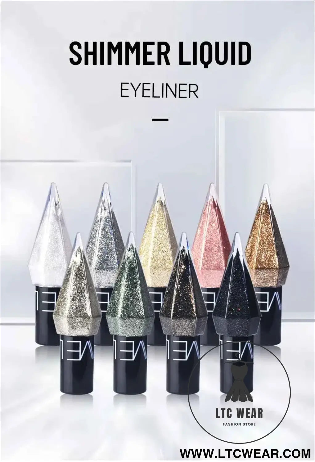 Diamond Sparkling Liquid Eyeliner: Quick-Dry & Waterproof