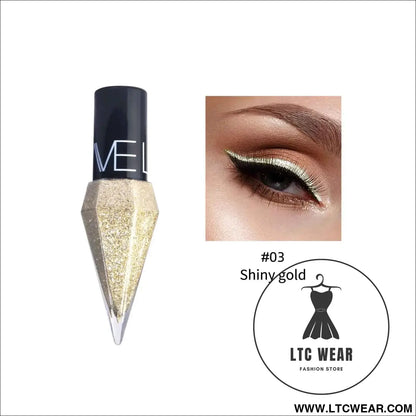 Diamond Sparkling Liquid Eyeliner: Quick-Dry & Waterproof