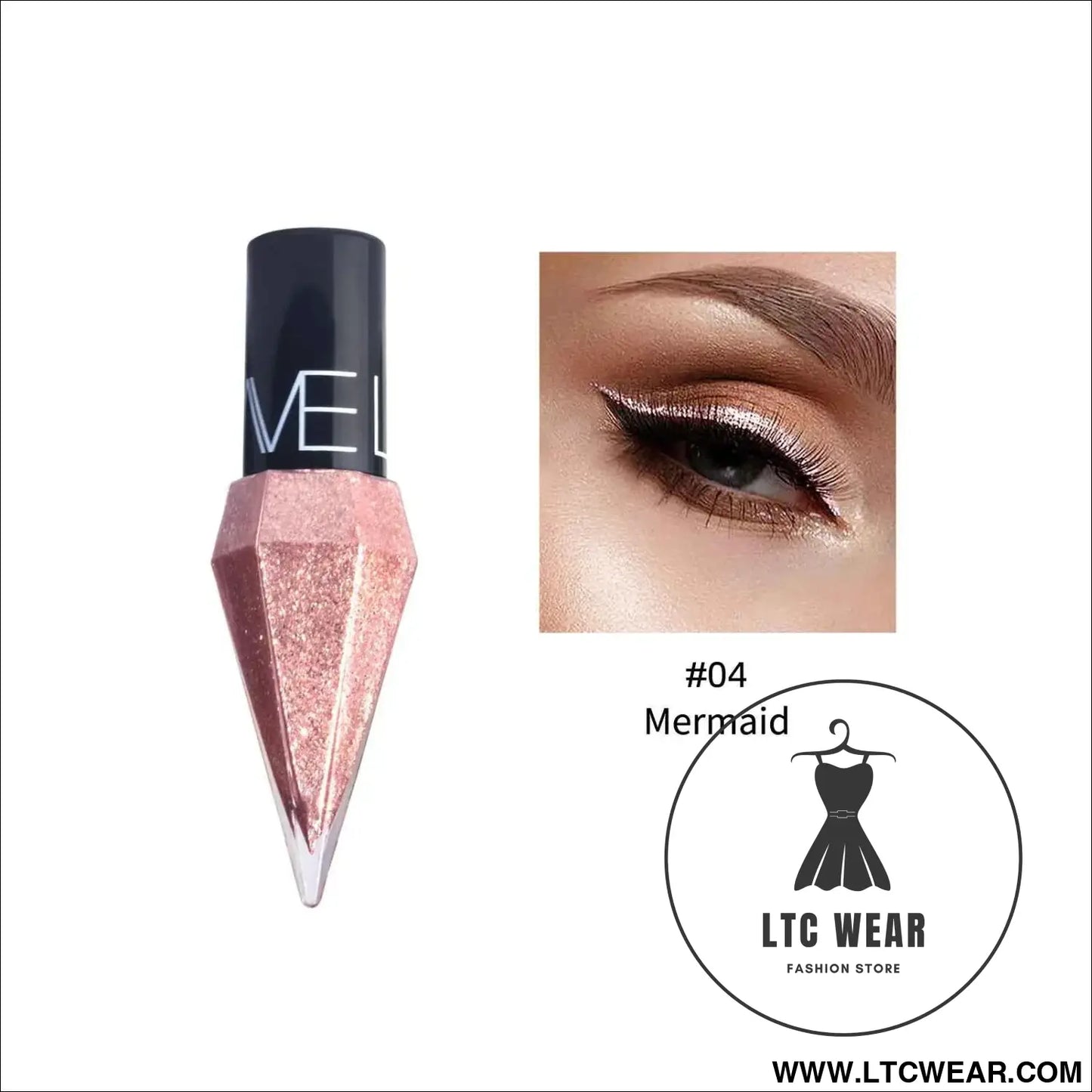Diamond Sparkling Liquid Eyeliner: Quick-Dry & Waterproof