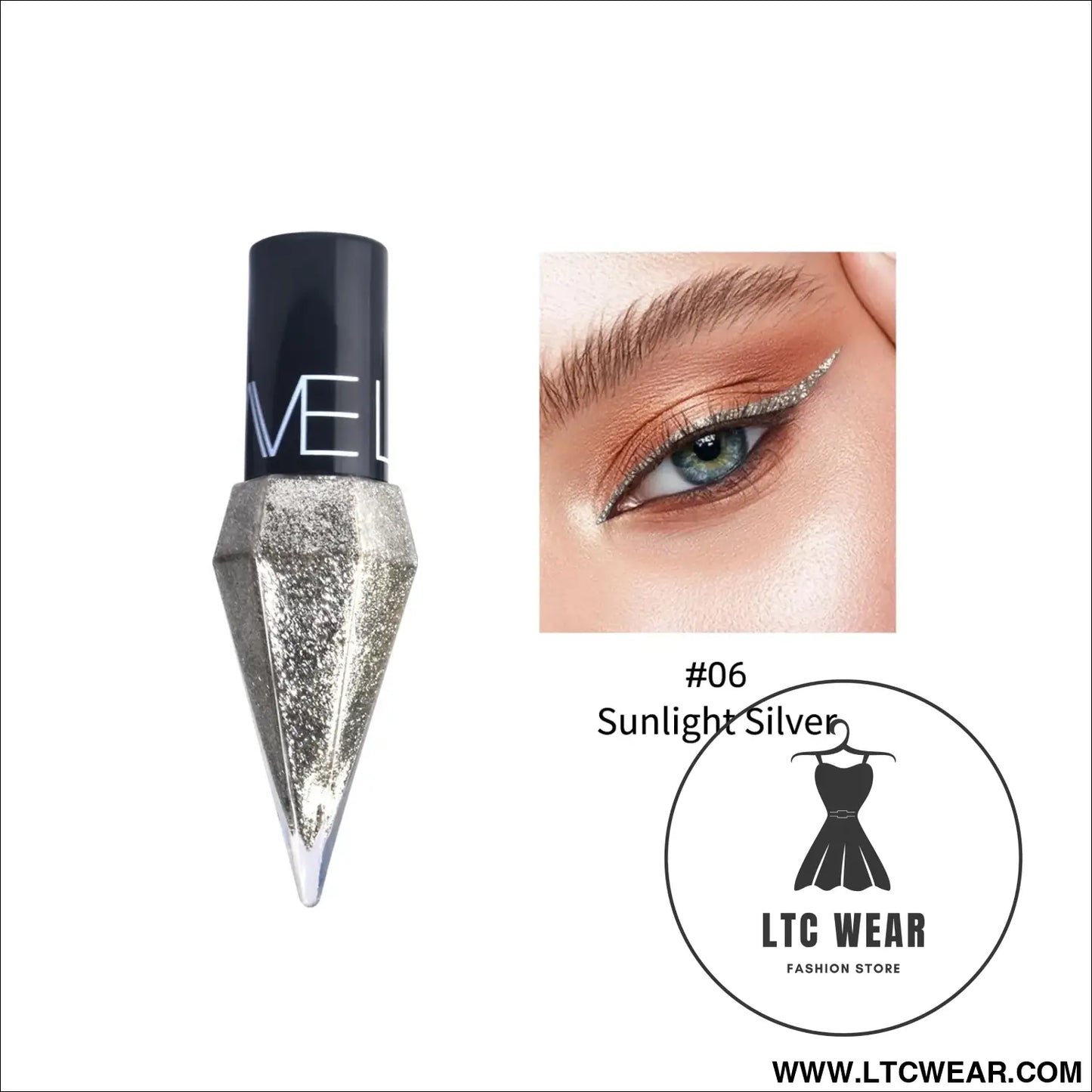 Diamond Sparkling Liquid Eyeliner: Quick-Dry & Waterproof - L.T.C Wear Online Fashion Store