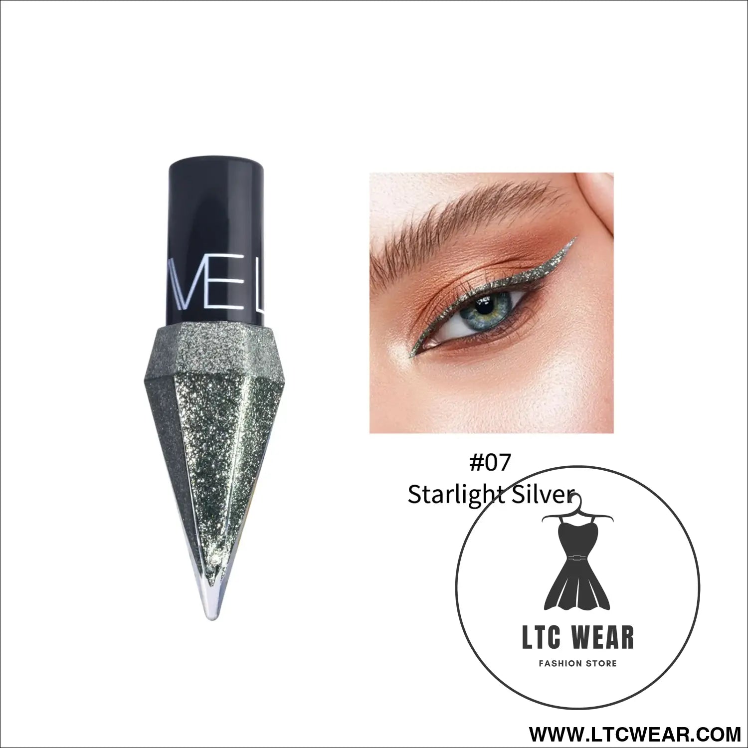 Diamond Sparkling Liquid Eyeliner: Quick-Dry & Waterproof - L.T.C Wear Online Fashion Store