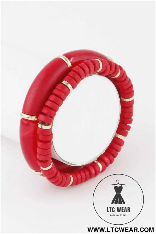Double Layered Bead Bracelet